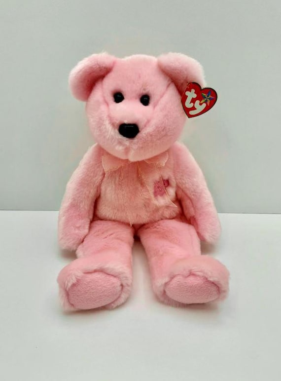 Vintage Ty Beanie Buddy 'sakura' the Pink Bear (14 Inch