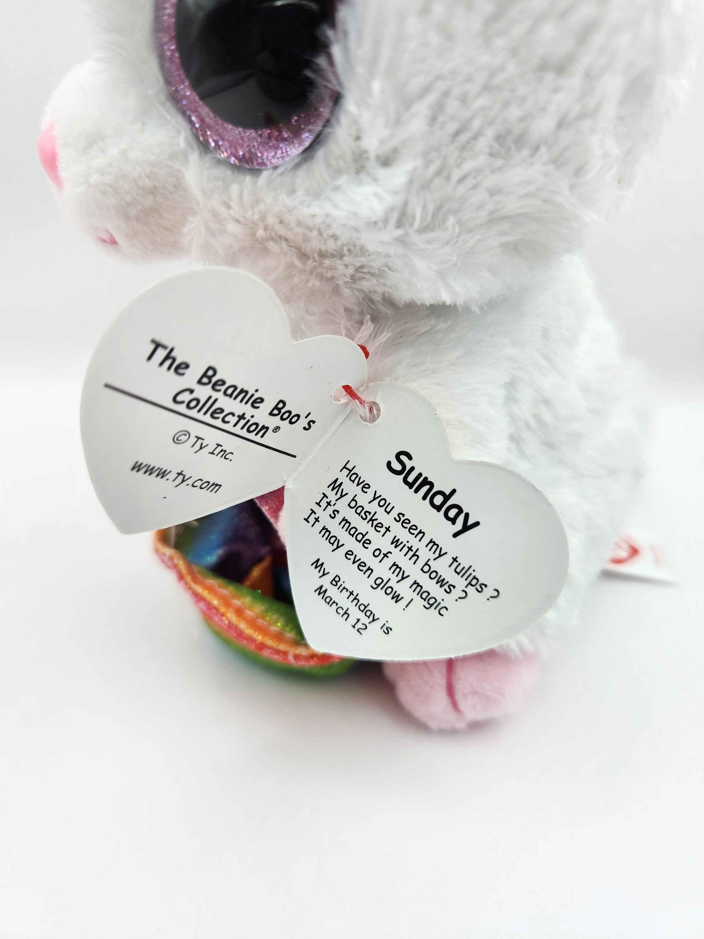 Amazon.com: TY - Beanie Boo's Easter Bunny Sunday - 15 CM