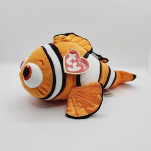 Ty Beanie Baby 'Nemo' from Finding Dory - Disney Sparkle Collection (9 inch) *Rare*