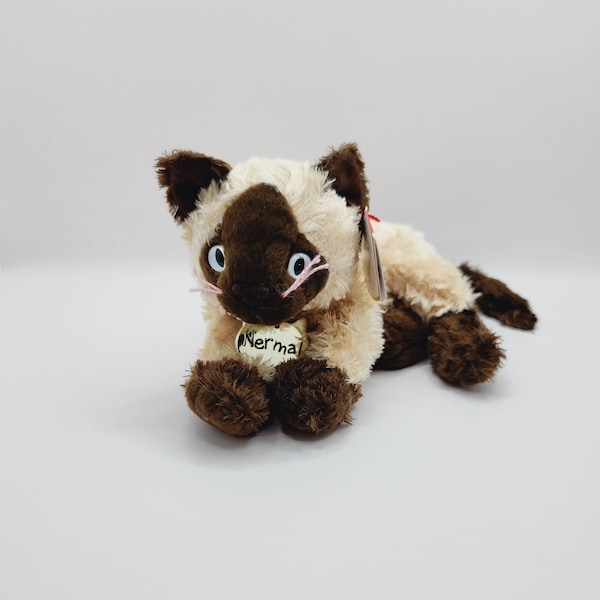 Vintage TY Beanie Baby “Nermal” the Cat from The Garfield Movie Collection (7 inch)