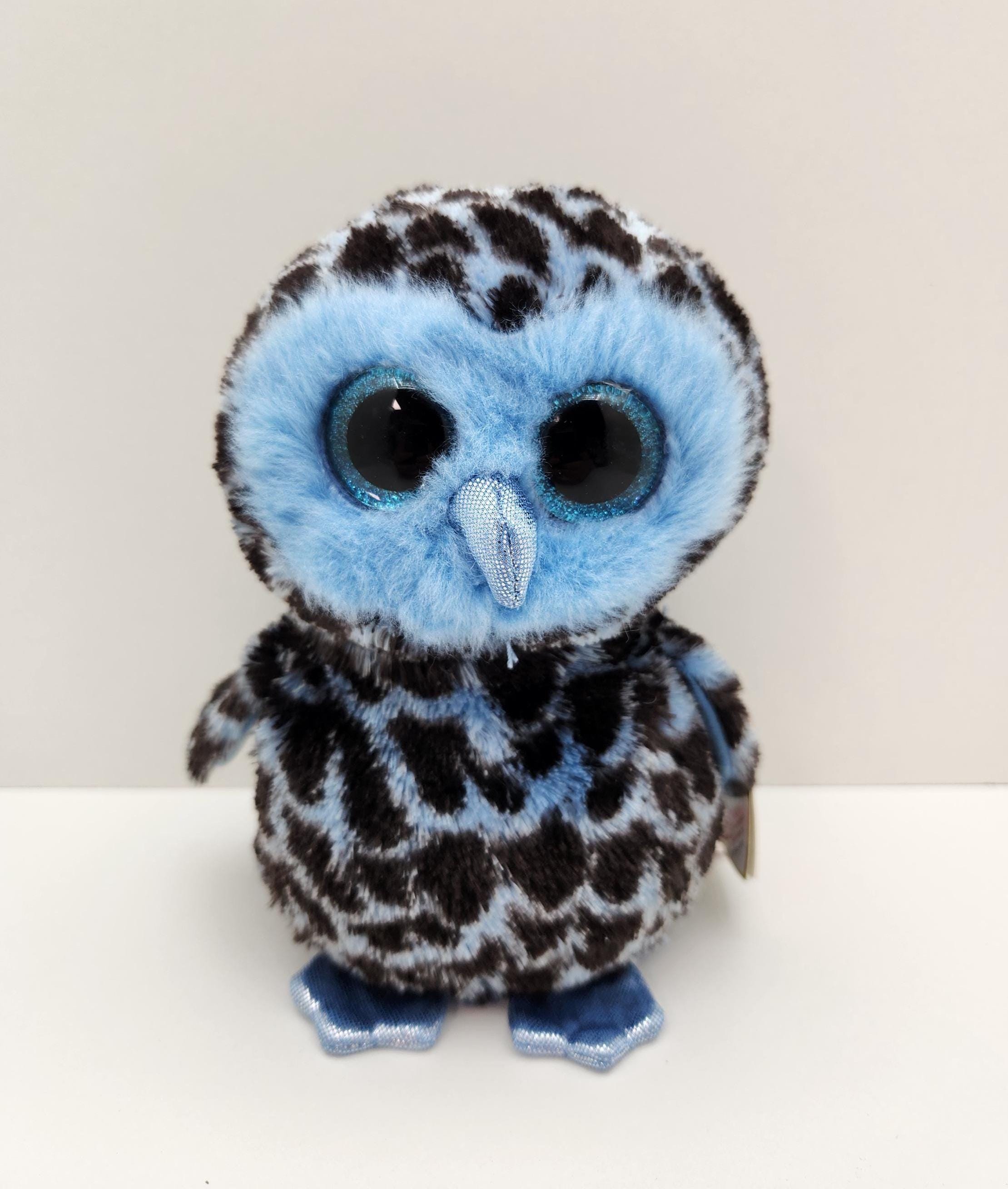 Ty Beanie Boo "Yago" the Blue Owl (6 inch) *Rare*