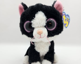 Pepper Black and White Beanie Boo Cat Retired New. Etsy