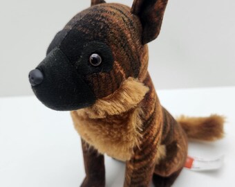Wild Republic Rescue Dog "Malinois Dog" Plush With Real Sound  (7 inch)