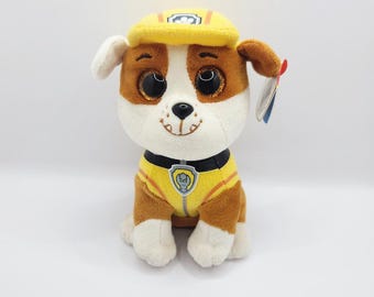 Ty Beanie Baby 'Rubble' le bouledogue anglais de la Pat' Patrouille (6 pouces)