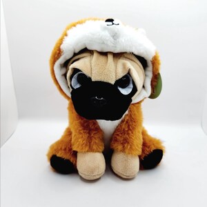 Vintage Pug Dog Wearing A Fox Costume (8 inch)