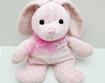 My First Easter Pink Bunny Rabbit Plush (9 inch)