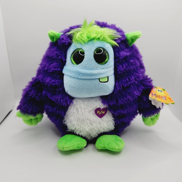 Ty Monstaz Beanie Plush 'Frankie'  (Medium 9 inch) - With Sound