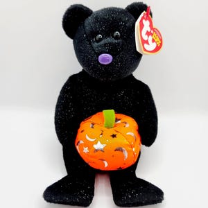 Vintage Ty Beanie Baby &#39;Haunting&#39; the Halloween Bear (8.5 inch)