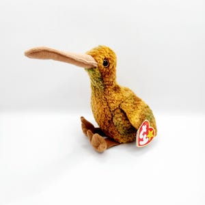 Vintage Ty Beanie Baby &#39;Beak&#39; the Kiwi Bird (6 inch)