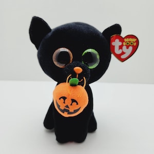 Vintage TY Beanie Boo &#39;Shadow&#39; the Halloween Cat (6 inch)