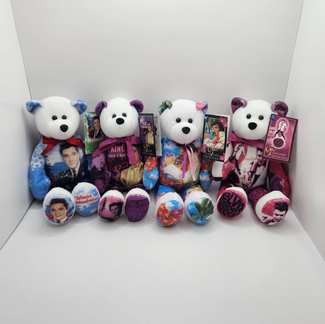Elvis Presley Plush Bears Limited Edition by Gallery Treasures Etsy