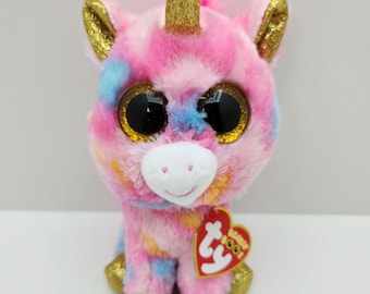 Ty Beanie Boo "Fantasia" the Pink Unicorn (6 inch)