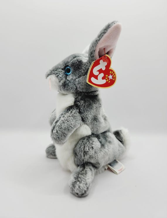 Vintage Ty Beanie Baby 'hopper' the Gray Rabbit (7 Inch) - Etsy