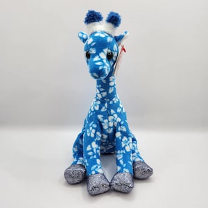 Vintage TY Beanie Baby  &#39;Sunnie&#39; the Blue Giraffe  (7 inch) *Rare*