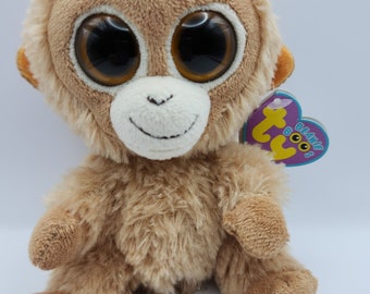 Ty Beanie Boo Tangerine the Monkey 6 Inch Purple Hang Tag rare