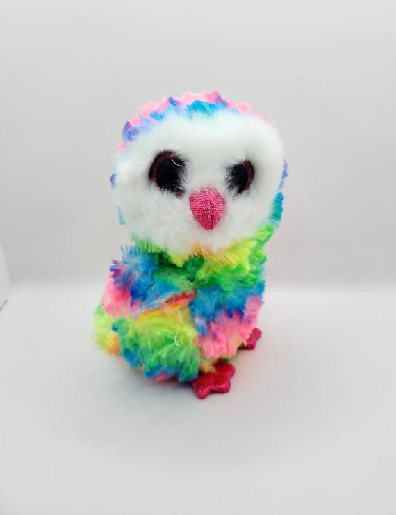 Ty Beanie Babies Boos 35039 Twiggy The Pink Owl Boo Key Clip