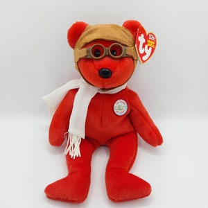 Vintage Ty Beanie Baby 'Bearon' the Bear (8.5 inch) *Extra Canadian Tush Tag*