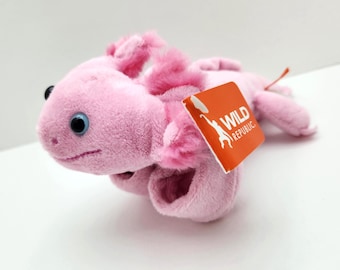 Wild Republic "Axolotl" Huggers Slap Bracelet Plush (10 inch)