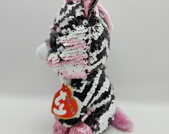 Cebra Peluches Ty Con Lentejuelas Bolso Peluche Lentejuelas Kiki