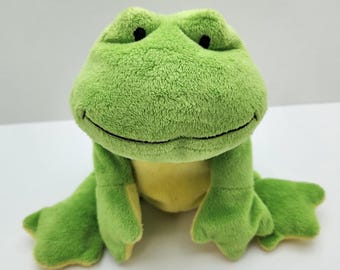 Ty Pluffies Collection 'Ponds' the Frog (10 inch) *Rare* - No Hang Tag