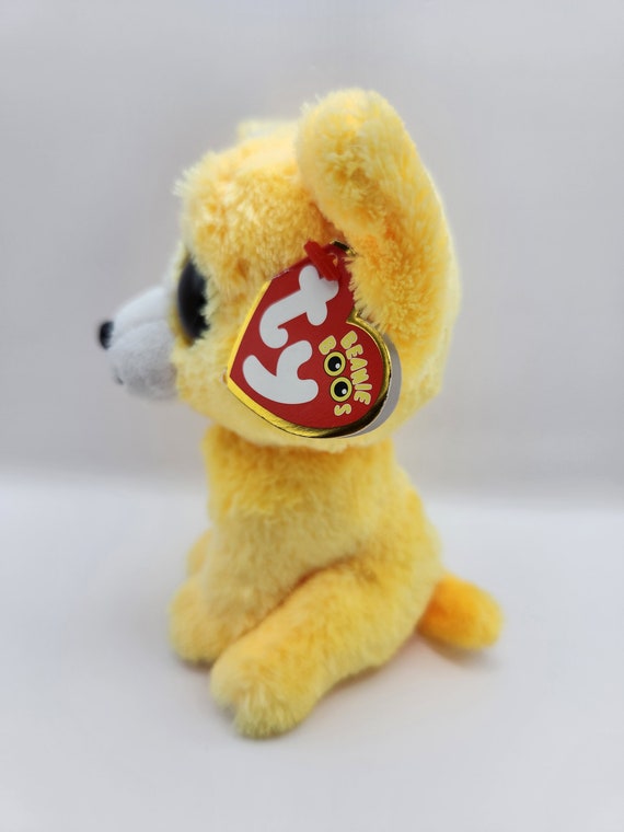 Ty Beanie Boo dandelion the Yellow Chihuahua Dog 6 Inch rare
