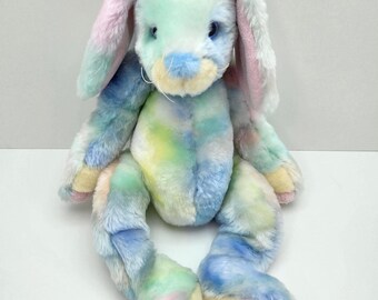 Ty Classic Collection "Twitcher" the Tie-Dye Rainbow Bunny Rabbit (17 inch) *Rare* - No Hang Tag
