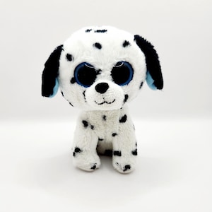 Vintage Ty Beanie Boo &quot;Fetch&quot; Dalmatian Dog - Solid Eyes (6 inch) *Rare* - No Hang Tag