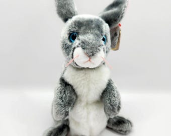 Vintage Ty Beanie Baby 'hopper' the Gray Rabbit (7 Inch) - Etsy