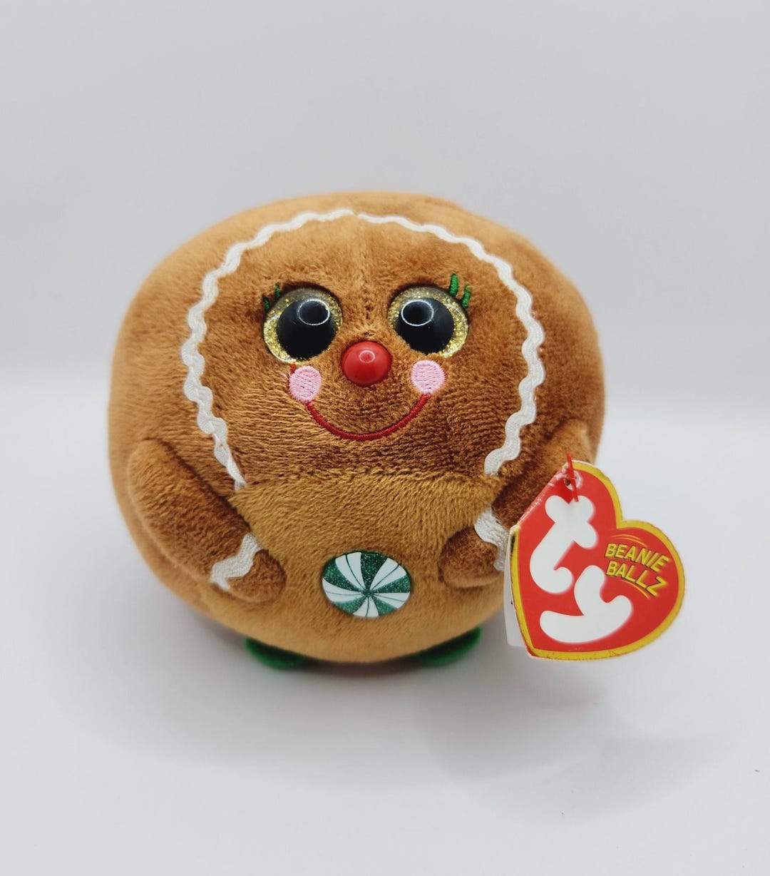 ヴィンテージ BOO bean bag ぬいぐるみ サンタ帽子 Ty Beanie Ballz 'ginger' the Gingerbread Plush Ball (5 Inch) - Etsy