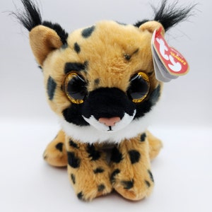 Vintage Ty Beanie Baby &#39;Larry&#39; the Lynx (6 inch) *Rare*