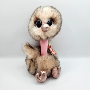 Ty Beanie Boo "Henna" the Pink Ostrich (6 inch)