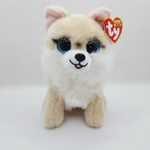 Vintage Ty Beanie Boo &#39;Honeycomb&#39; the Pomeranian Dog (6 inch)