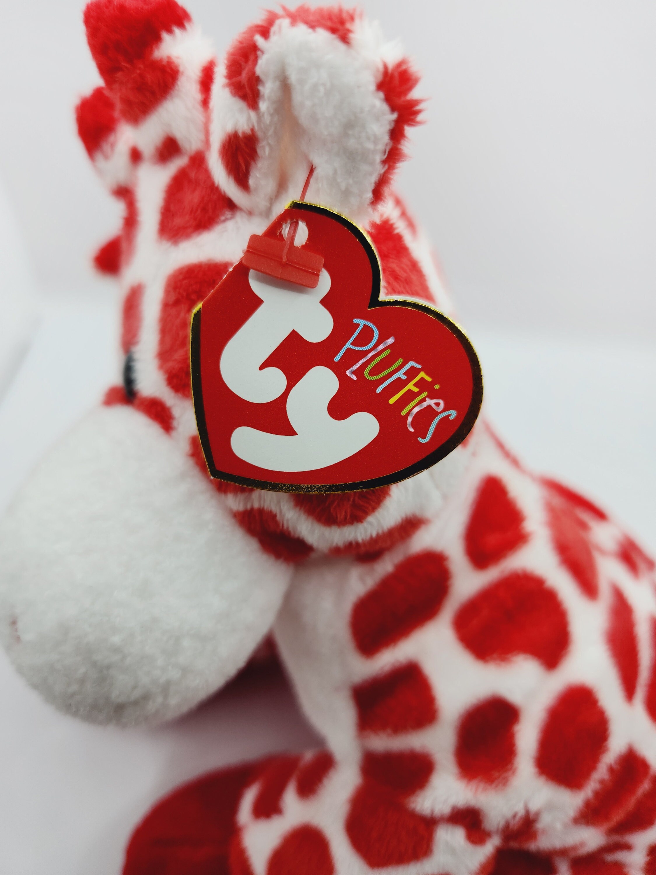 Vintage Ty Pluffies Collection 'kisser' the Red Giraffe (10