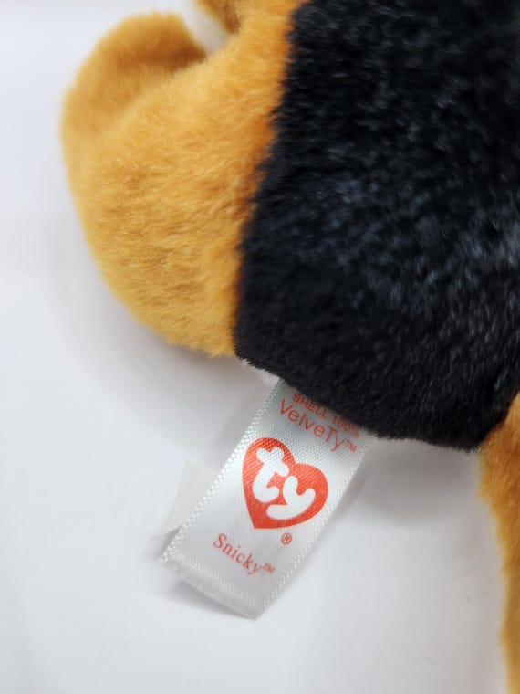 Vintage Ty Beanie Baby 'snicky' the Beagle Dog (6 Inch