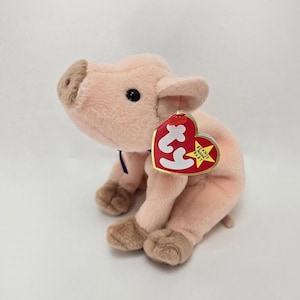 Vintage Ty Beanie Baby &#39;Knuckles&#39; the Pig (6 inch)