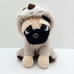 Vintage Pug Dog Wearing A Sloth Costume (8 inch)