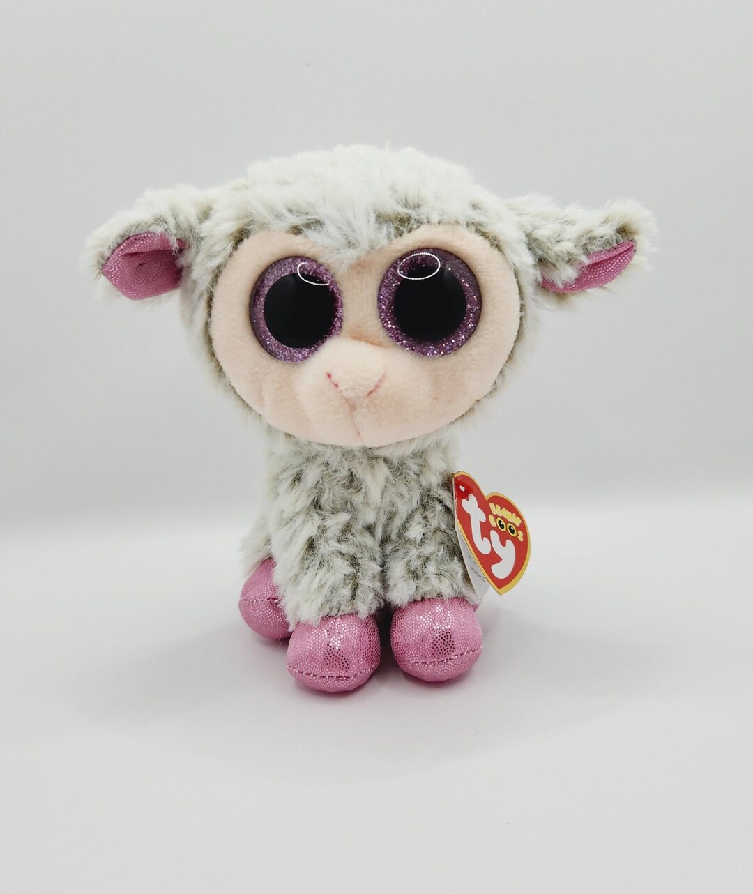 Beanie Boos Sheep TY Beanie Boos ORCHID The Purple Lamb (Glitter