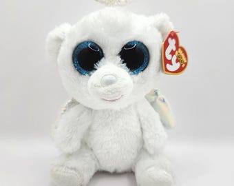 Vintage Ty Beanie Boo &#39;Halo&#39; the Angel Bear (6 inch) *Rare*