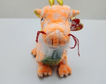 ty ビーニーベイビーズBeanie Baby LOONG the Dragon Ty Beanie Baby “Loong” the Orange Dragon - Asia-Pacific