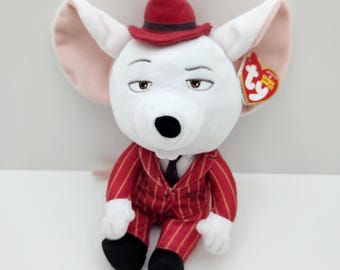 Ty Beanie Baby "Mike" the Mouse from the Movie Sing (9 inch) *Rare*