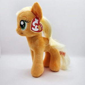 Vintage Ty Beanie Baby 'Applejack' the Pony from My Little Pony (7 inch) *Rare*