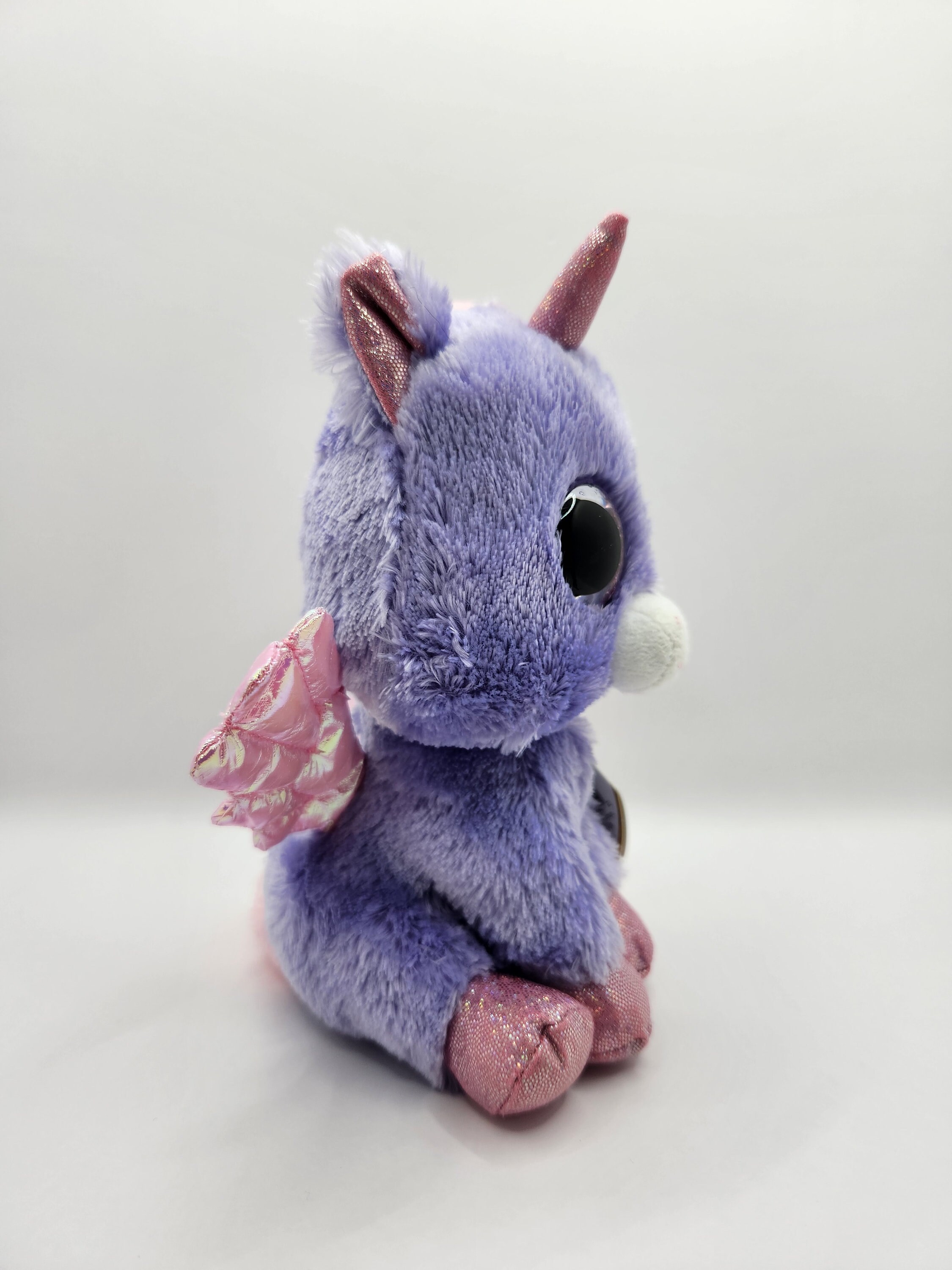 Vintage Ty Beanie Boo 'athena' the Purple Pegasus (6 Inch