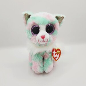 Ty Beanie Boo 'Opal' the Colorful Cat (6 inch)