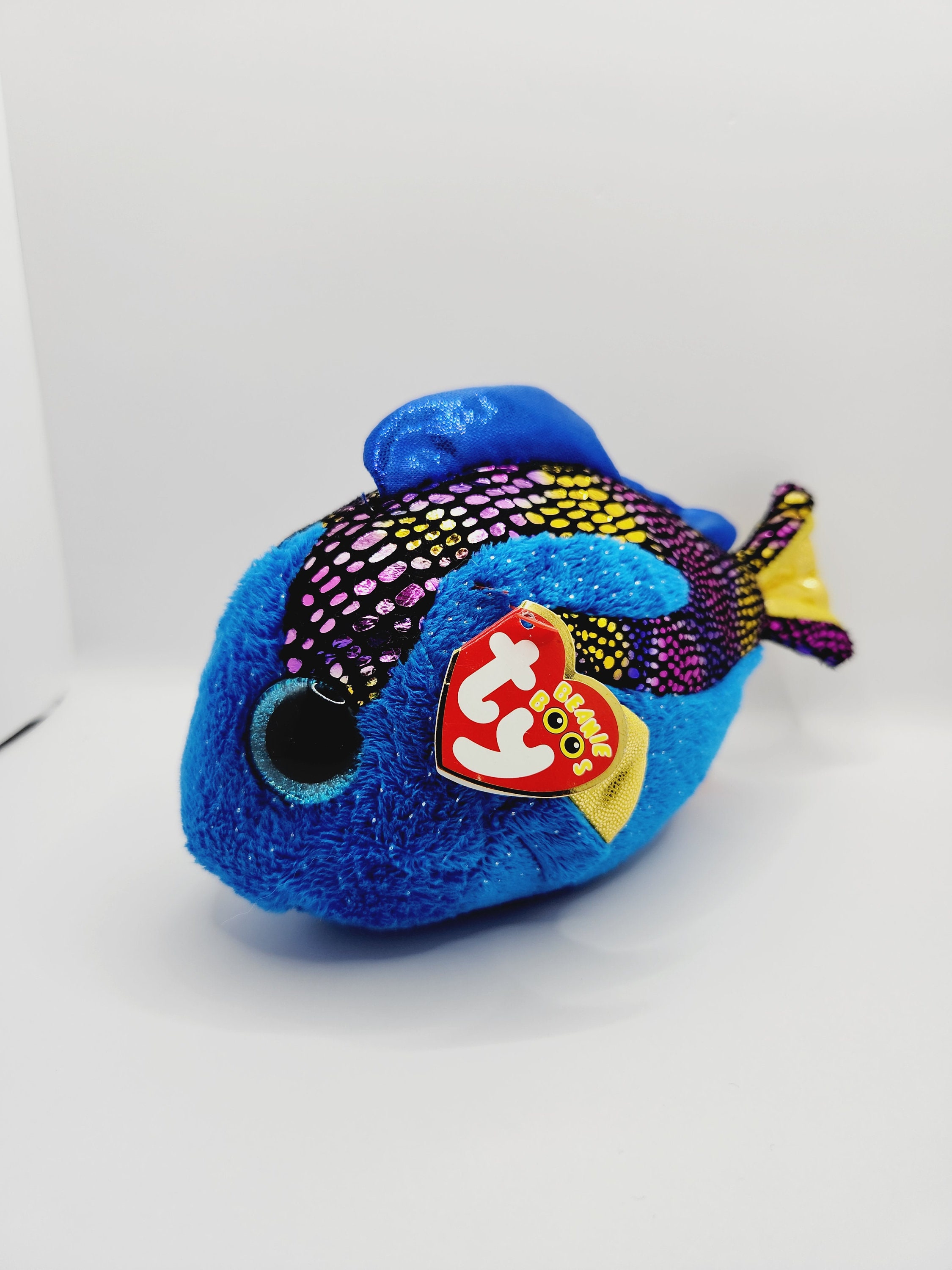Ty Beanie Boo 'aqua' the Blue Fish Plush (6 Inch)