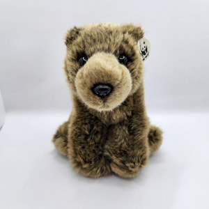 Vintage World Wildlife Fund - WWF Grizzly Bear Plush (7.5 inch)