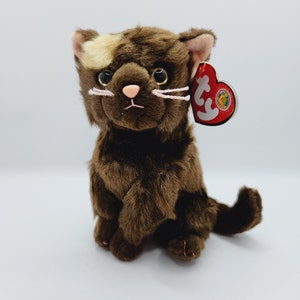 Ty Beanie Baby 'Fiddler' the Brown Cat (6 inch)