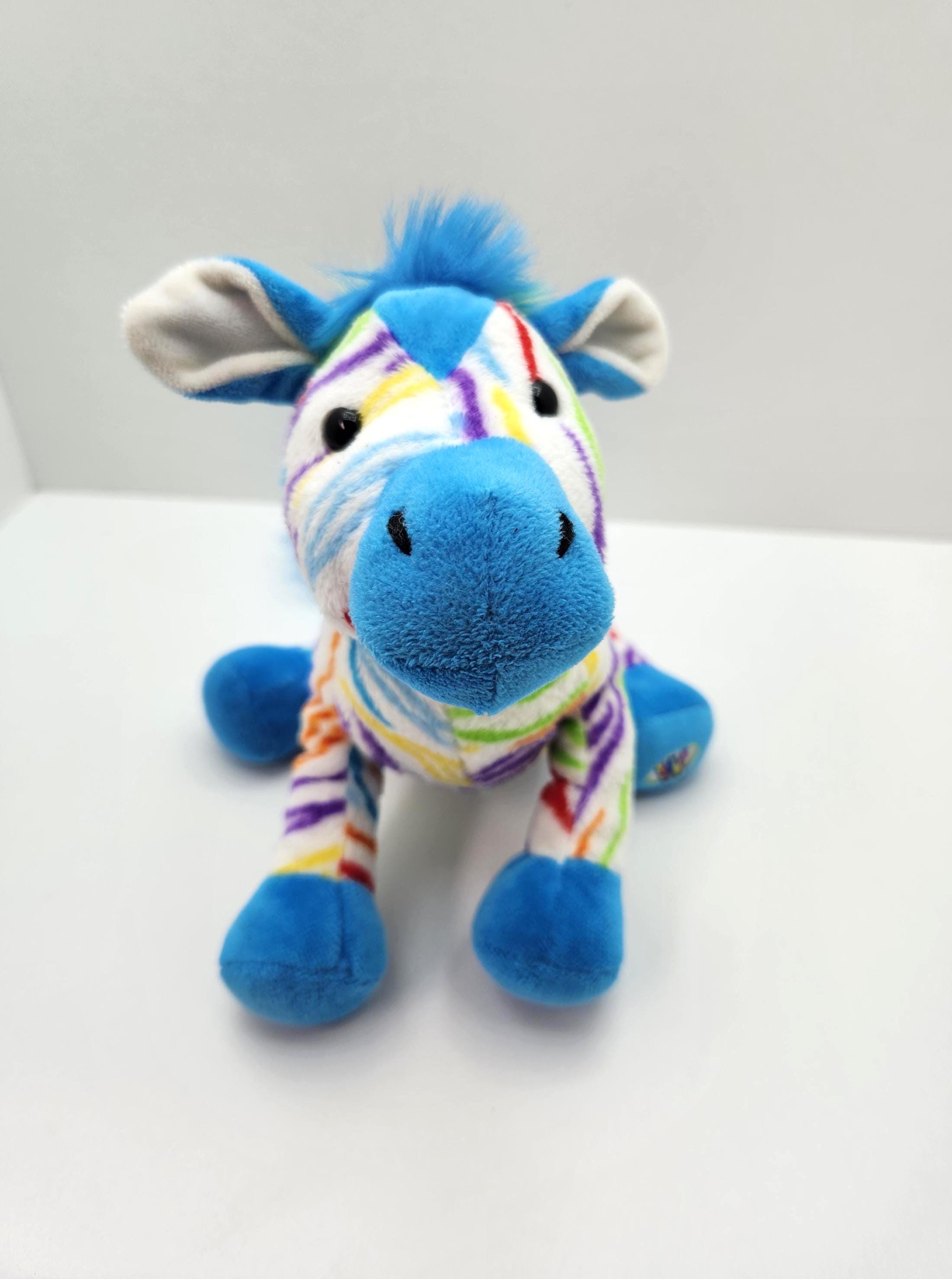 GANZ Webkinz ~ Rainbow Zebra (10 Inch) - No Code *rare* - Etsy