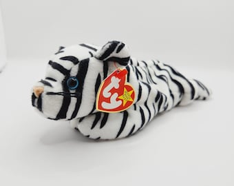 Ty Beanie Baby 'Blizzard' the White Tiger (8 inch)