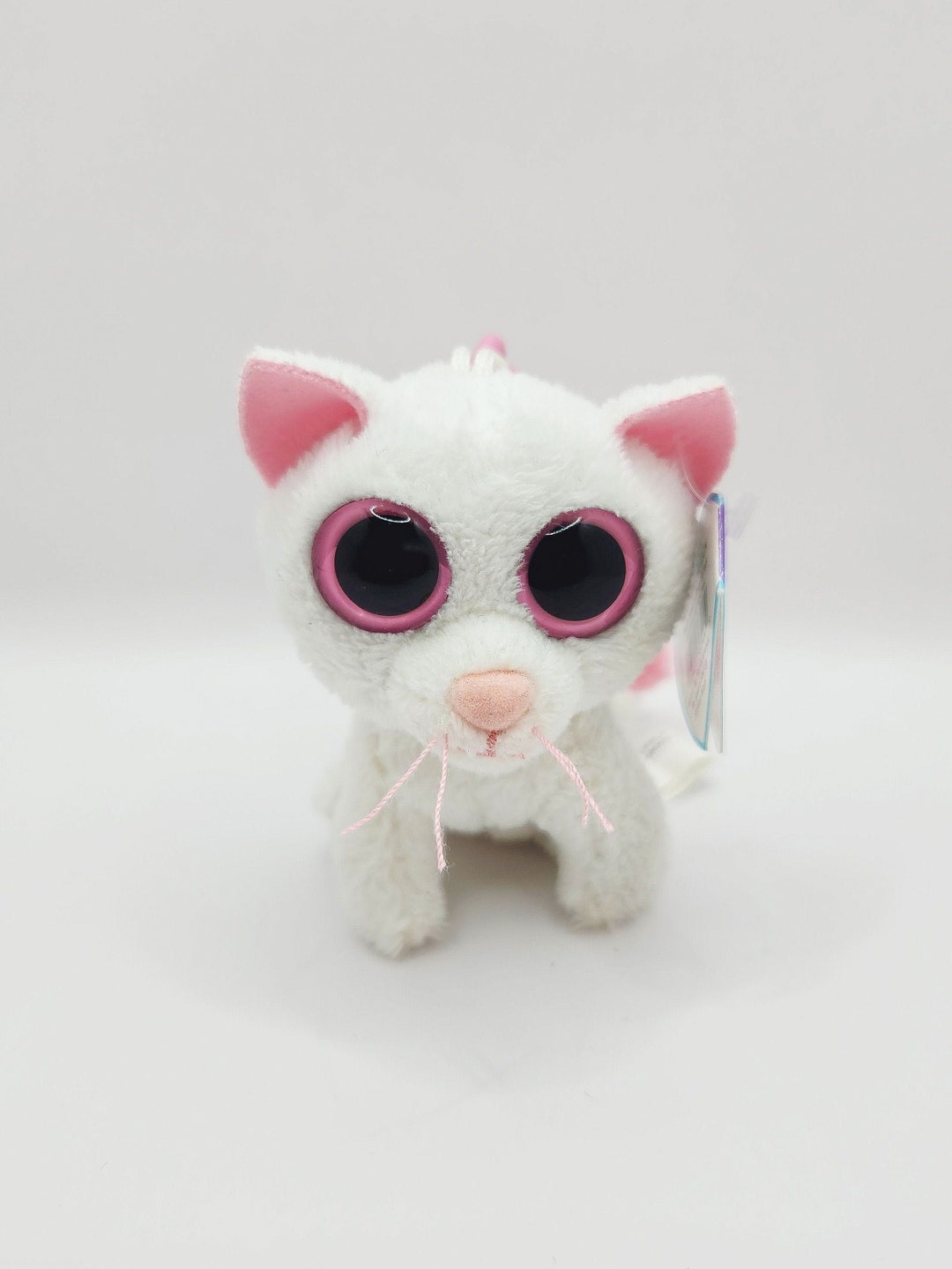 Vintage Ty Beanie Boo cashmere the White Cat key Clip 3.5 Inch Rare Etsy