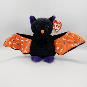 Vintage Ty Beanie Baby &quot;Scarem&quot; the Halloween Bat (5.5 inch)